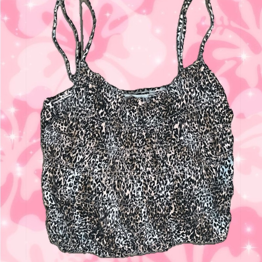 Urban Outfitters Leopard Print Crop Top